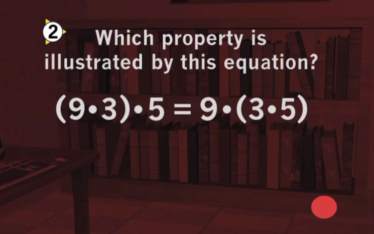 showing an associative property of multiplication